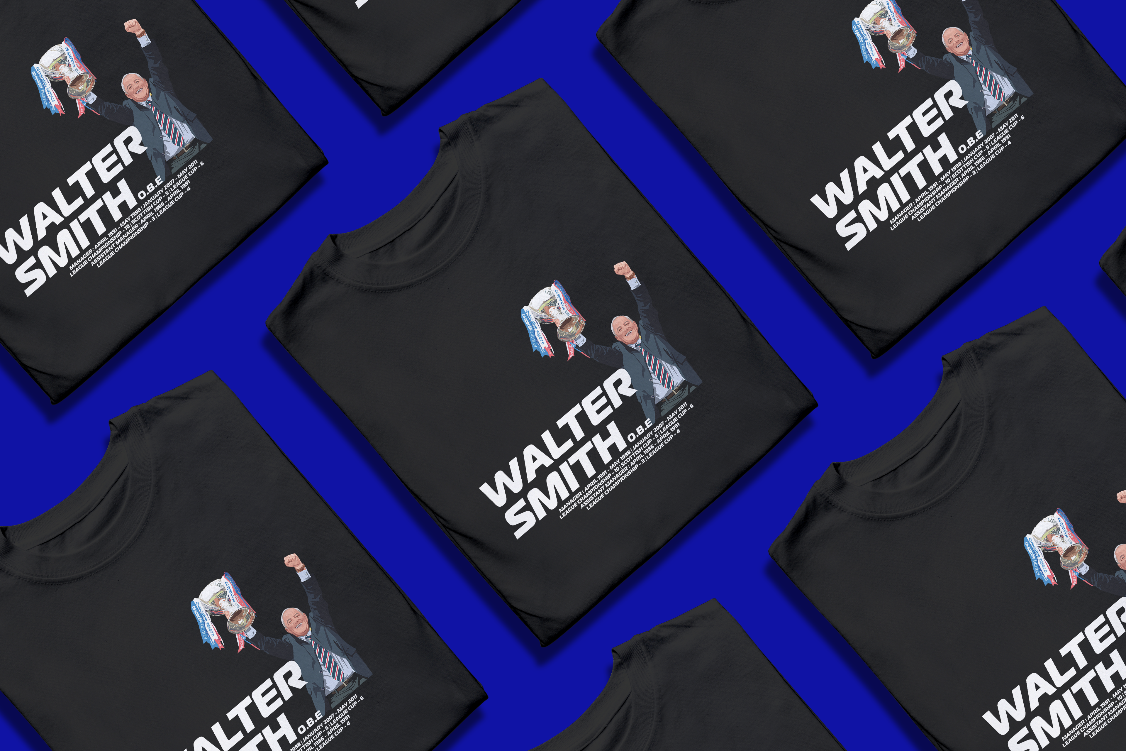 Walter Smith OBE Black T-shirt